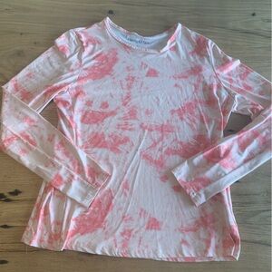 Hang Ten Tye Dye Long Sleeve Rash Guard Pink Women’s One‎ Size Preloved